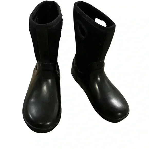 UGG youth K KEX black pill on waterproof rain boot youth size 2 gender neutral - Picture 1 of 13